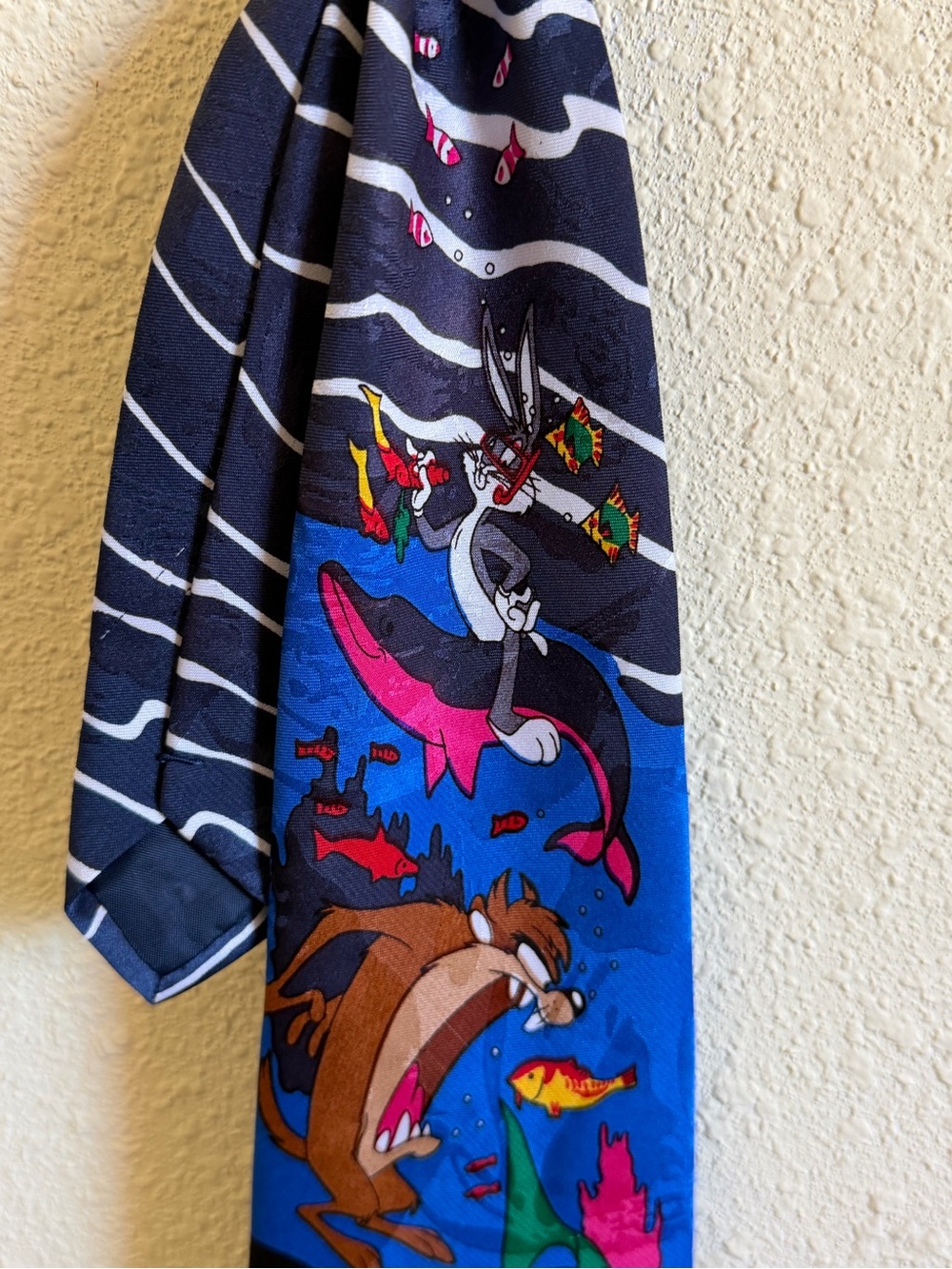 Looney Tunes Kids Swim Tie-Dye Style Swim Cover - Navy & Blue